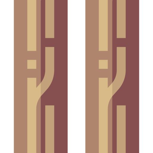 madeira Basic Straight Flat Ícone