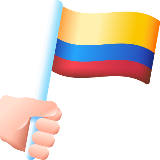 niepodległość kolumbii 3D Color ikona