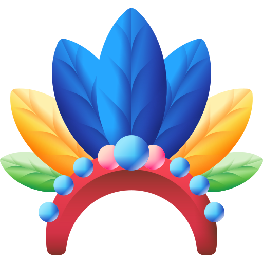 Feathers 3D Color icon