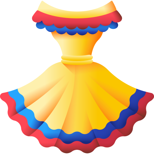 Dress 3D Color icon