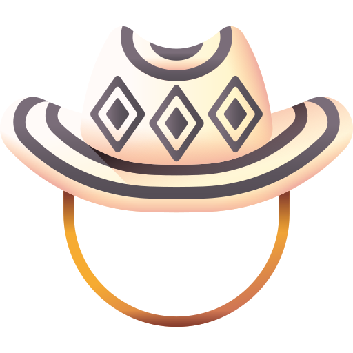Sombrero 3D Color icon