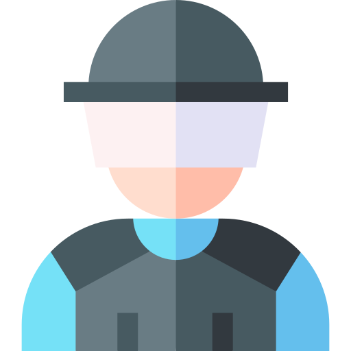 Riot police Basic Straight Flat icon