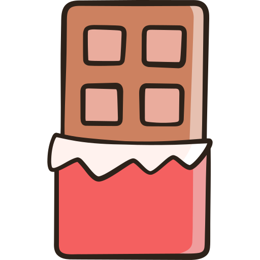 chocolade Generic color hand-drawn icoon