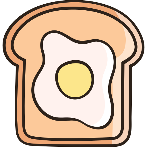 toast Generic color hand-drawn ikona
