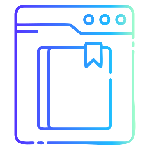 marca páginas Generic gradient outline Ícone