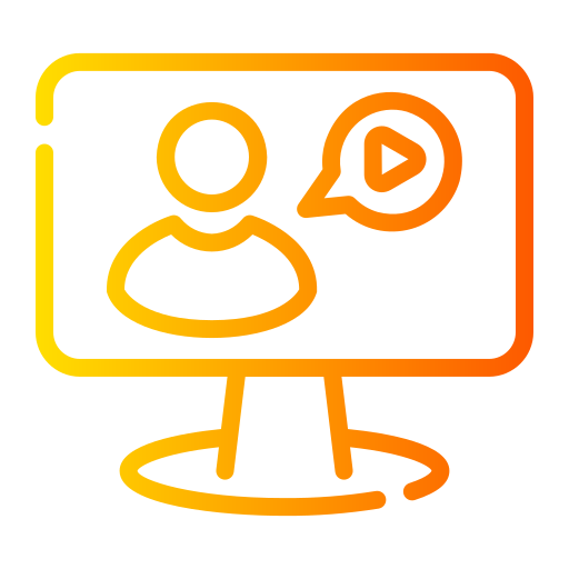 Video call Generic gradient outline icon