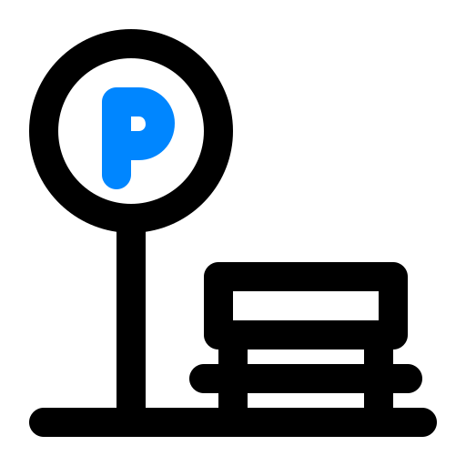 parkeren Generic color outline icoon