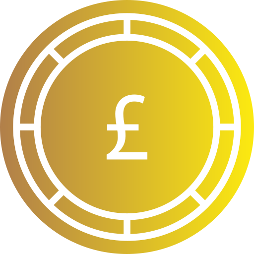 Euro coin Generic gradient fill icon