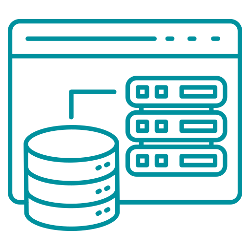 base de datos Generic color outline icono