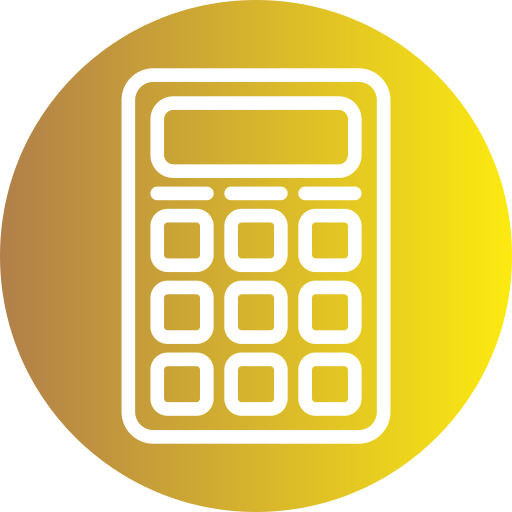 calculadora de moneda Generic gradient fill icono