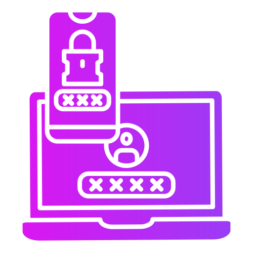 twee-factor-authenticatie Generic gradient fill icoon