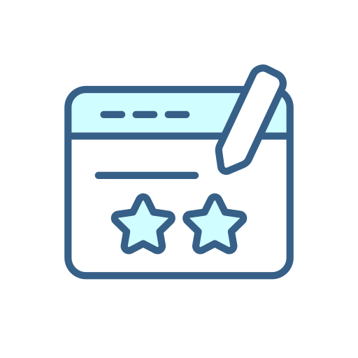 Write review Generic color lineal-color icon