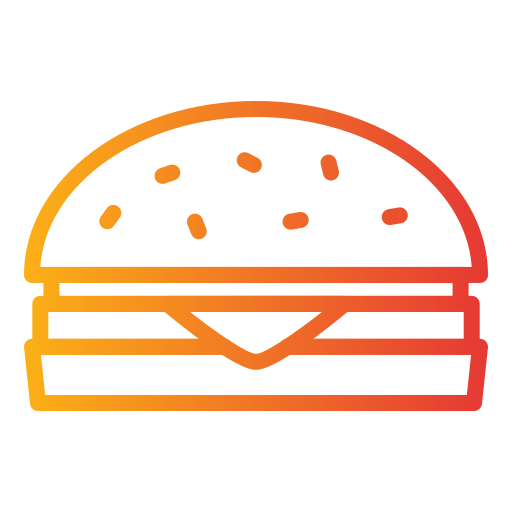ハンバーガー Generic gradient outline icon