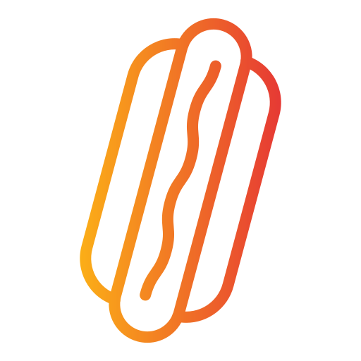 hot dog Generic gradient outline icono