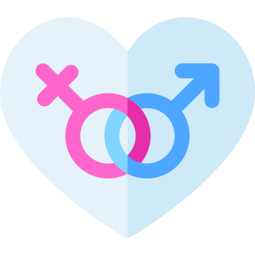 identidad de género Basic Rounded Flat icono