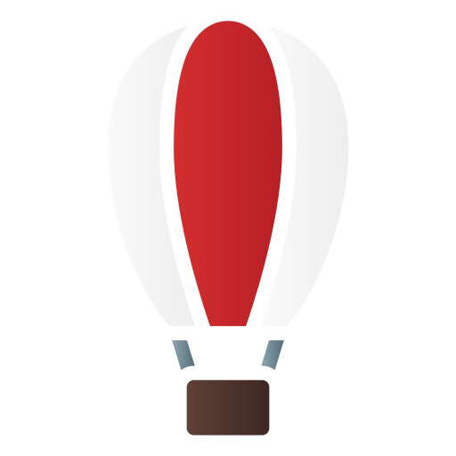 Воздушный шар Generic gradient fill иконка