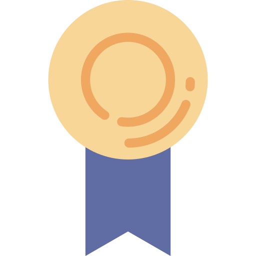 złoty medal Generic color fill ikona
