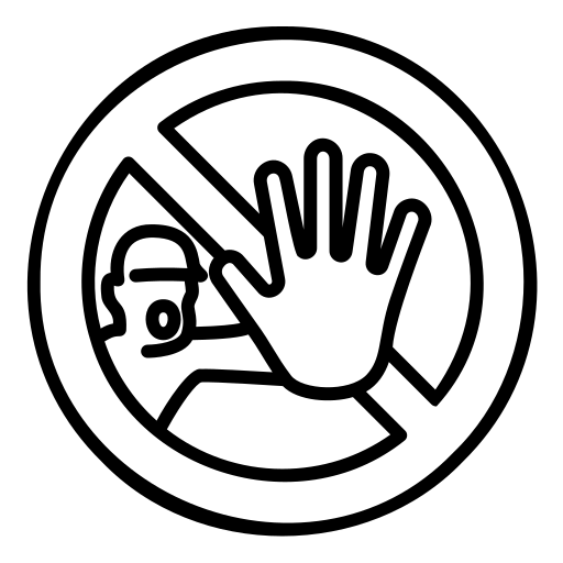 トレスパシングなし Generic black outline icon