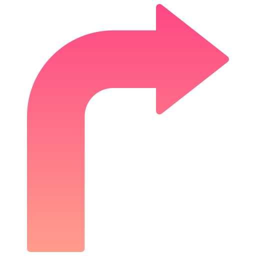 Turn right Generic gradient fill icon