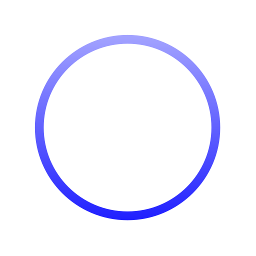 cercle Generic gradient outline Icône