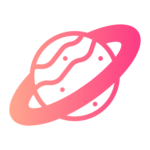 Saturn Generic gradient fill icon