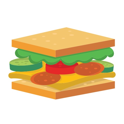 sandwich Generic color fill icon