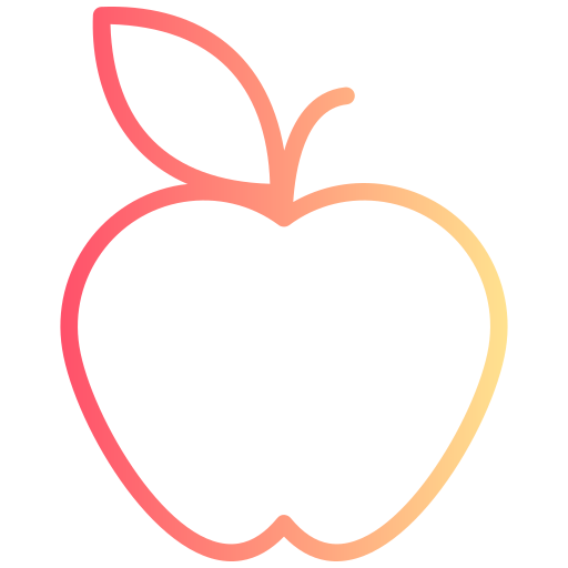 maçã Generic gradient outline Ícone
