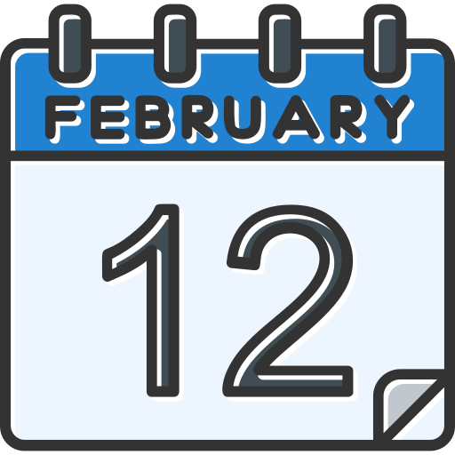 februari Generic color lineal-color icoon