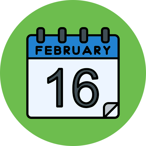 febrero Generic color lineal-color icono