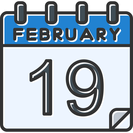 February Generic color lineal-color icon