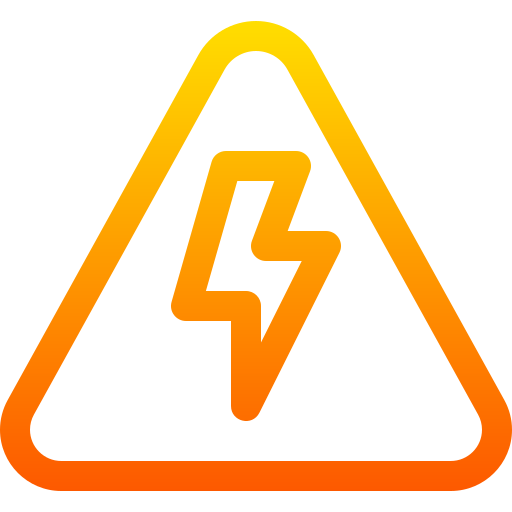 High voltage Basic Gradient Lineal color icon