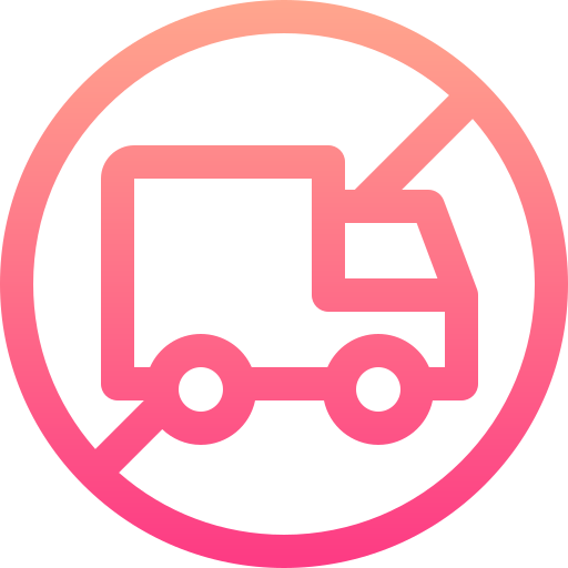 No trucks Basic Gradient Lineal color icon
