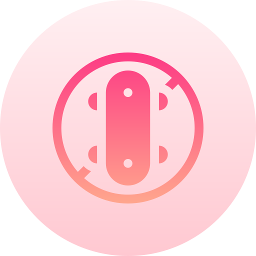 スケート禁止 Basic Gradient Circular icon