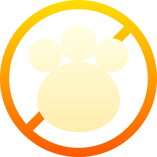 애완 동물 금지 Basic Gradient Gradient icon