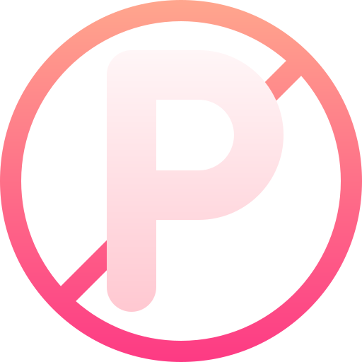parking interdit Basic Gradient Gradient Icône