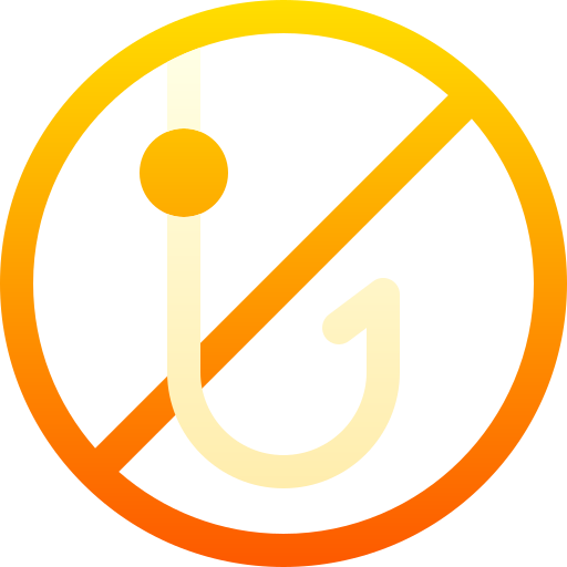zakaz łowienia ryb Basic Gradient Gradient ikona