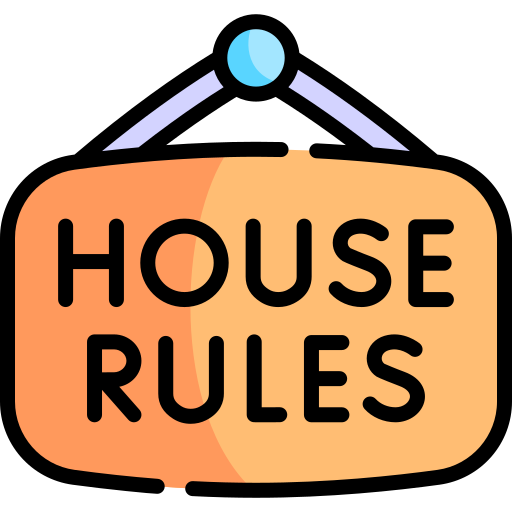 regole di casa Kawaii Lineal color icona