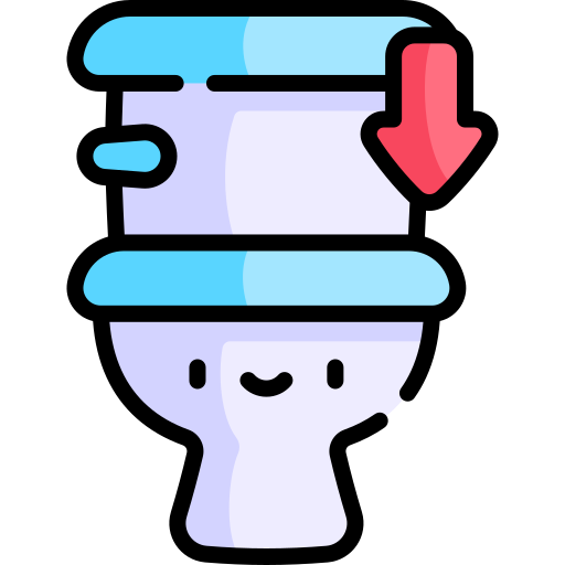 toilette Kawaii Lineal color icon