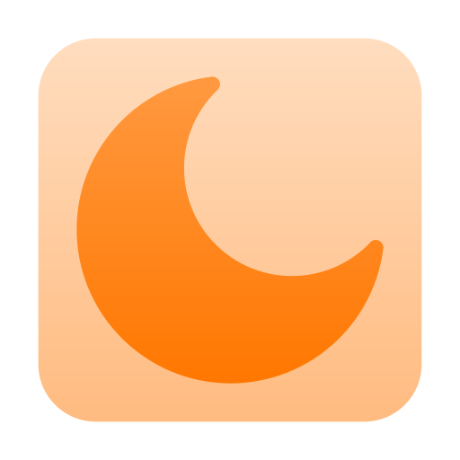 Moon Generic gradient fill icon