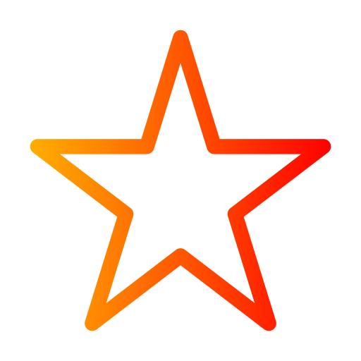 Звезда Generic gradient outline иконка