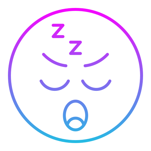 眠る Generic gradient outline icon