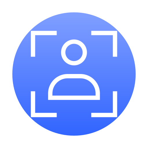 Face recognition Generic gradient fill icon
