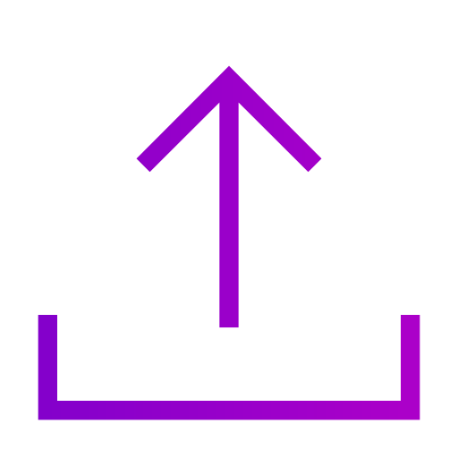 アップロード Generic gradient outline icon