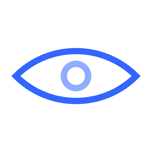 oog Generic color outline icoon