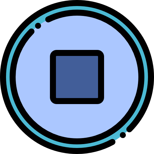 halt Detailed Rounded Lineal color icon