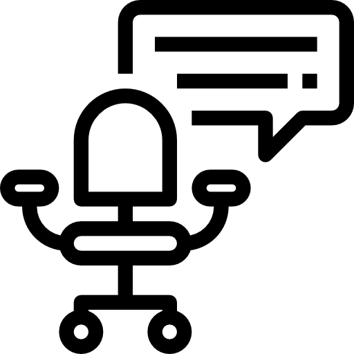silla Justicon Lineal icono