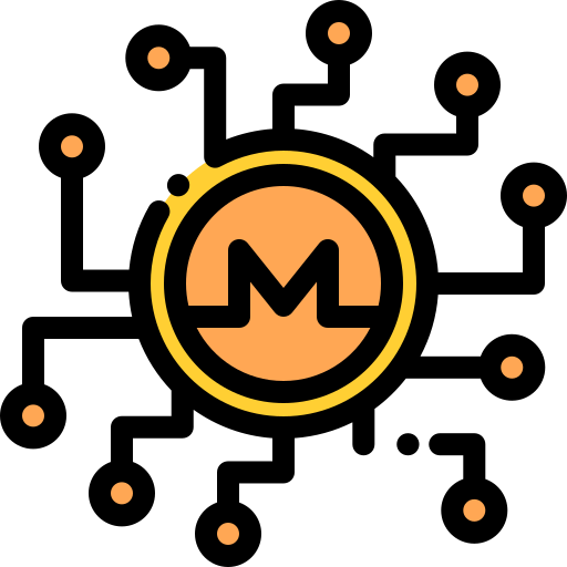 monero Detailed Rounded Lineal color ikona
