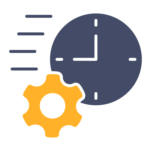 Time efficiency Generic color fill icon