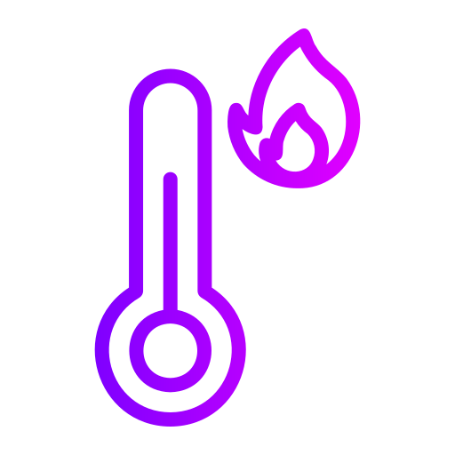 alta temperatura Generic gradient outline icono