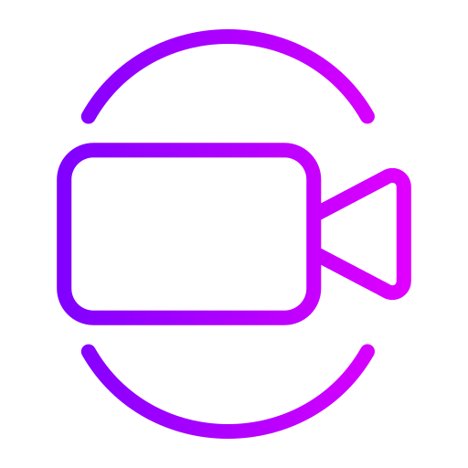 videovergadering Generic gradient outline icoon